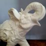 Mid-century XL glazed ceramic war elephant Image 3