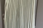 Womens Sage Green Pleated Midi Dress