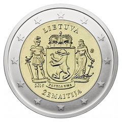 Lithuania 2 Euro Commemorative Coin 2019 - Zemaitija. Uncirculated.
