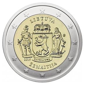 Lithuania 2 Euro Commemorative Coin 2019 - Zemaitija. Uncirculated.