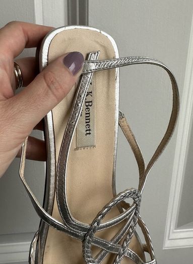 Silver LK Bennett sandals - sz 6
