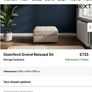 NEXT 3 Seater Sofa + Storage Footstool (Stamford Grand Relaxed Sit) Image 9