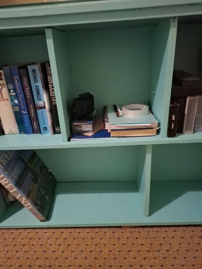 Turquoise Bookshelf