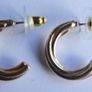Vintage Gold plated Hoop Earrings (2 Pairs) Image 3