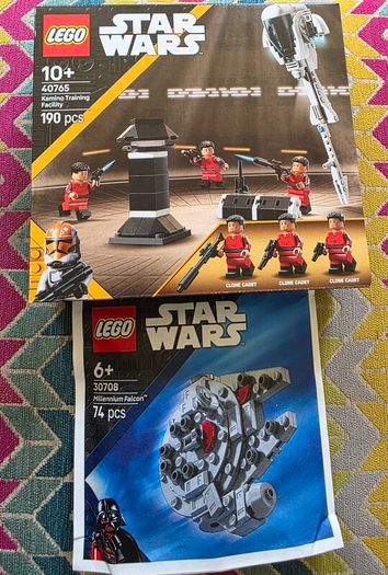 Lego Kamino training facility & micro millennium falcon