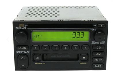 Toyota Camry & Others 1999-2003 Double DIN AM FM Radio CD Cassette Receiver 86120-0C020  Toyota 16814