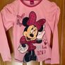 Disney Girl's Minnie Mouse Light Pink Long  Sleeve Top Brand New Image 2