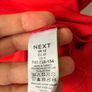 NEXT Bright Red Fitted Stretch Top Minimalist Basic Tee Image 4