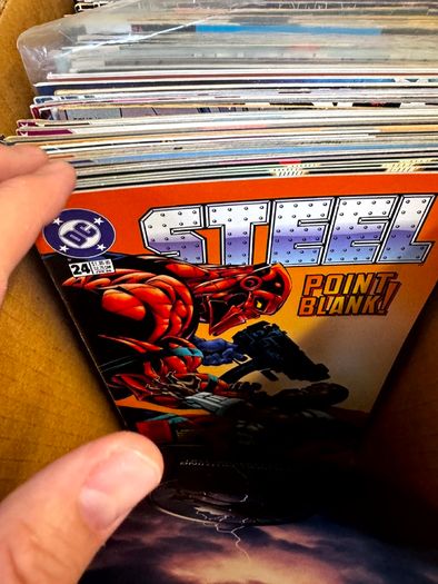 DC Long Comic Box w 250 comics for Sale (2)