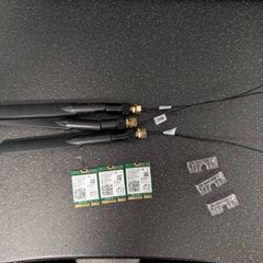 3x Complete Intel Wireless-AC 9560 M.2 Wi-Fi Kits | Antennas, Cables & Clips Included