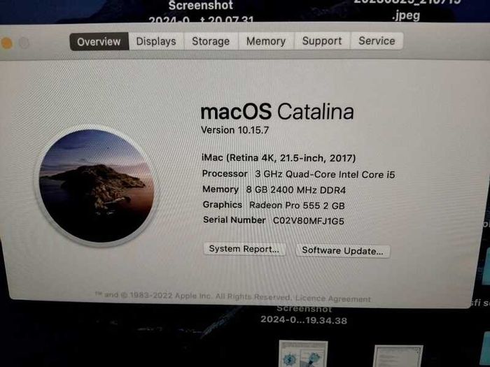used Apple iMac 21 5 4K 2017 i5 8GB 1TB With Keyboard Mouse