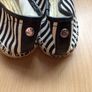French connection Ladies Black and cream Bee espidrilles Eu 41 Size 7 Image 5
