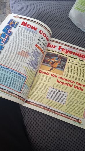 Liverpool Match Programme 1997 Signed by Patrick Berger