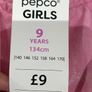 Brand New Girls Oversized Pink Joggers. Age UK 9 / EU 134 cm Image 3