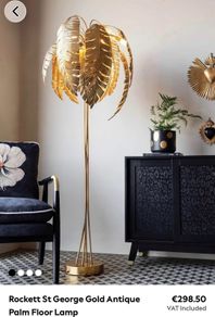 Gold Palm floor lamp (BNIB)