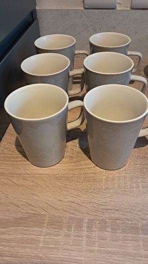 stomeware 6 mugs and 6 bowls