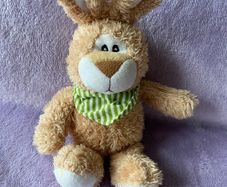 Soft Bunny Plush Toy with green bandana