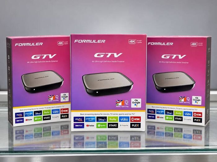 Formuler GTV 4K UHD IPTV Android 9 Player H.265 2GB RAM 16GB Flash Gigabit 5GHz
