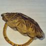Art deco amber glass basket Image 6