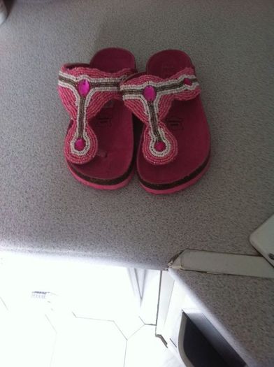 Brand New Pink Beaded shoes