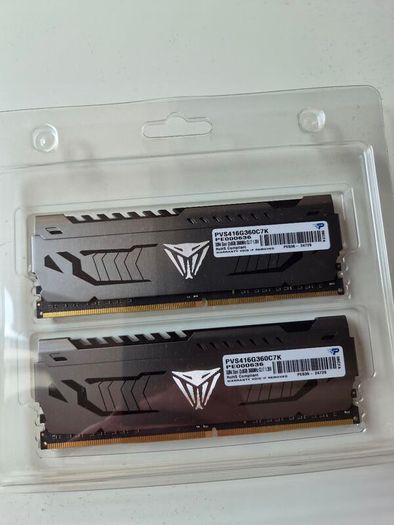 16GB (2x8GB) Patriot Viper Steel DDR4 3600Mhz