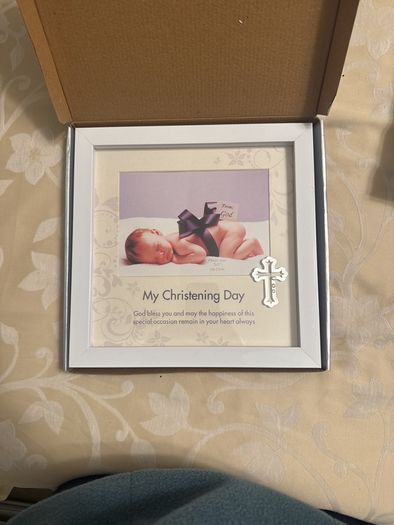 my christening day photo frame
