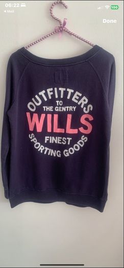 sweatshirt size 10 Jack Willis