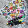 Colour me cushion. Perfect gift for kids and teenagers. Image 2