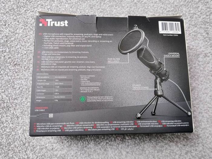BNIB Trust Gaming GXT 232 Mantis Streaming Gaming Microphone