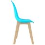 Dining Chairs 4 pcs Blue Plastic (Copy) Image 4