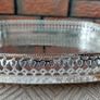 Vintage Durham Crystal Silver Plated Serving Tray Image 5