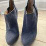 Guess Heels, never worn, blue suede size 4.5 Image 2
