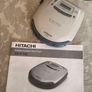 Portable Hitachi CD Player & Case Image 2