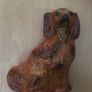 Fabulous PAIR of LARGE Russet Coloured Staffordshire Dogs Image 10