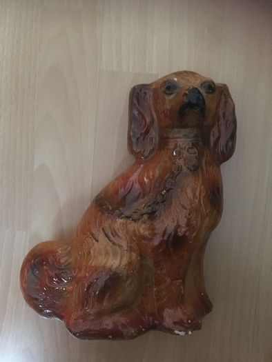 Fabulous PAIR of LARGE Russet Coloured Staffordshire Dogs