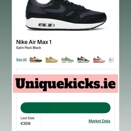 Nike Air Max 1 Satin Pack Black Oil