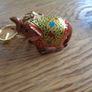 Hand Painted Indian Elephant Key Rings x 2 for Sale Image 5