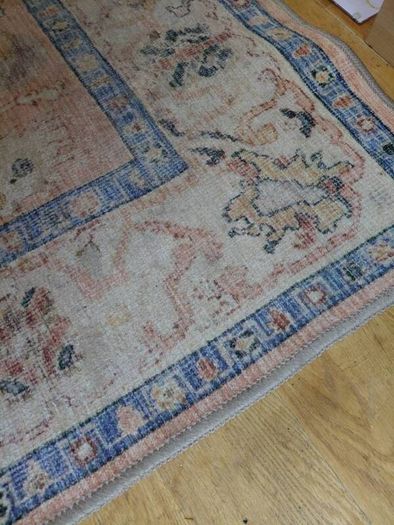 Soft Washable Multicolour Vintage Rug - Amelia. 160cm x 230cm,