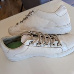Skechers Street Trainers - White Leather - UK 6.5