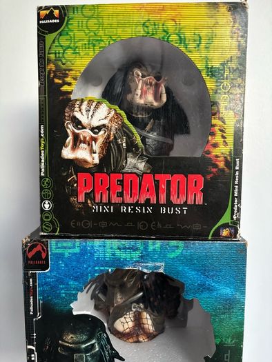Palisades Predator and Predator 2 Mini Resin Busts