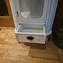 Beautiful white contemporary glass cabinet Image 4