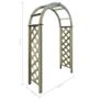 Trellis Arch Green Impregnated Pinewood Image 4