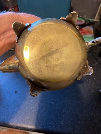 EPNS (brass) tea set.