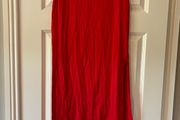 Skirt . Red Bershka long skirt
