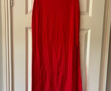 Skirt . Red Bershka long skirt