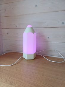 Multicolour crayon light for childrens room