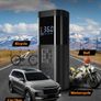 Tyre Inflator Air Compressor, Rechargeable Air Compressor with Pressure Gauge, Electric Bike Pump Battery 150PSI, Portable Car Tyre Pump with LED for Car Bicycle Motorbike Ball Image 3