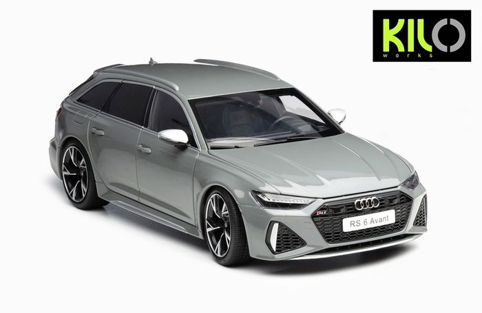 Audi RS6 C8 Avant Nardo grey 1:18 KiloWorks NEW!