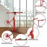 Folding Plate Lifter XXL for Plasterboard 140-350 cm Working Height Adjustable Max 290 cm Load Arm Width and 68 kg Load Capacity Image 6