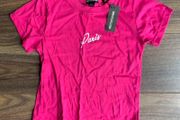 Slogan Paris Pretty Little Thing T-shirt: Small or suit girls/teenager